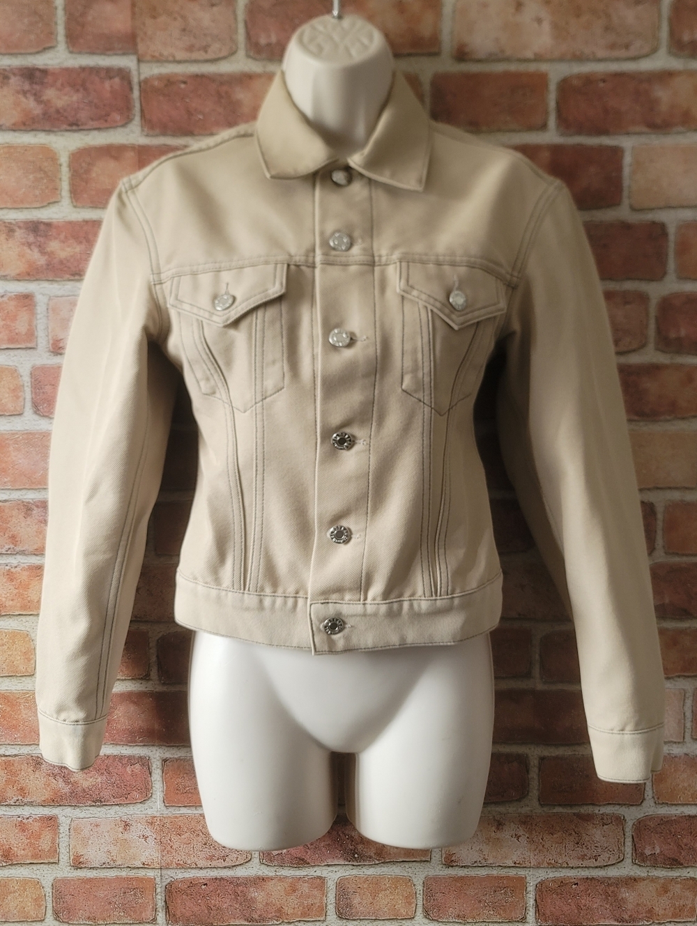 Helmut Lang Tan Twill Denim Jacket XS